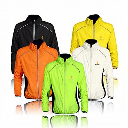Radfahr-/Lauf-Jacke; Sportbekleidung; zum Laufen geeignet; langärmelig; schützt vor Wind und Regen; schnelltrocknend; winddicht; für Frühling / Herbst geeignet; zum Fahrradfahren; in 5 Farben erhältlich M grün - grün  